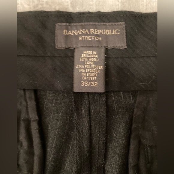 Banana Republic dress pants, dark gray, 33x32, wool - Picture 6 of 7